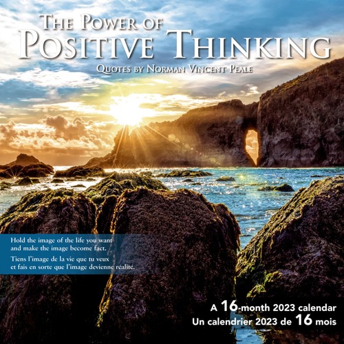 At-A-Glance AT-A-GLANCE Positive Thinking Wall Calendar 2023 - Monthly - 16 Month - September - December - 1 Month Double Page Layout - Stapled - Paper - Inspirational Quote, Full-Color Scenic Photos, Dated Planning Page, Planning Matrix, Printed, Unruled