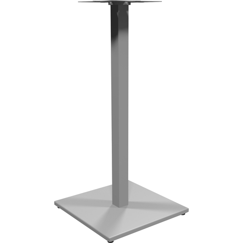 Heartwood 900 - Square Metal Base - Bar Height - 19.8" x 19.8" x 41" - Material: Metal - Finish: Silver, Powder Coated = HTW900SQB20BS