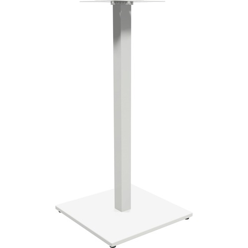 Heartwood 900 - Square Metal Base - Bar Height - 19.8" x 19.8" x 41" - Material: Metal - Finish: White, Powder Coated = HTW900SQB20BW