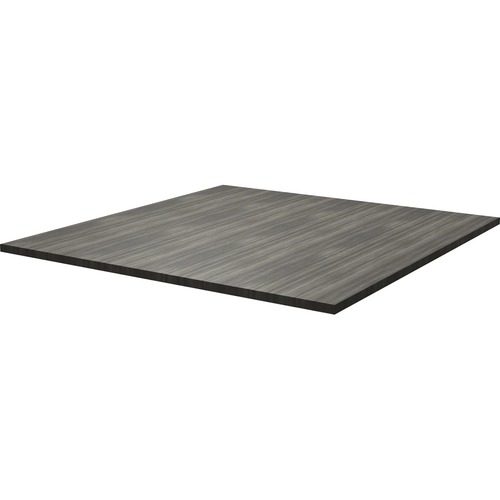 Heartwood 48" Square Top - 47.5" x 47.5"1" - Material: Thermofused Laminate (TFL), Wood Grain, Particleboard, Polyvinyl Chloride (PVC) Edge - Finish: Gray Dusk