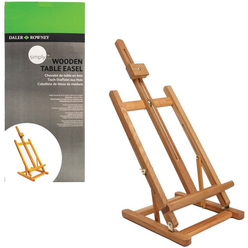 Dixon Daler-Rowney Table Easel - Brown Stand - Tabletop - Assembly Required - 1 Each - Easel Boards - DIX835200010