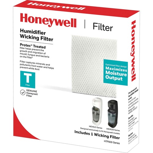 Honeywell Air Filter - For Humidifier - Remove Dust, Remove Mold Spores, Remove Bacteria - 7.50" (190.50 mm) Height x 6.80" (172.72 mm) Width - Air Purifier & Humidifier Filters - HWLHFT600CPDQ