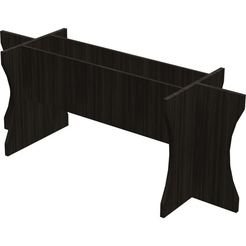 Heartwood Grey Dusk Laminate Racetrack Table Base - 71" x 23.8" x 28" - Finish: Gray Dusk, Laminate