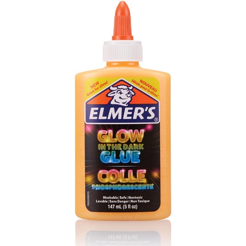 Elmers Glow In The Dark Pourable Glue - Art, Craft, Project, Classroom Activities - 1 Each - Orange