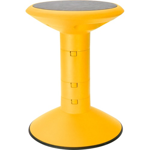 Storex Student Wiggle Stool - Yellow - 1 Each - Stools & Drafting Chairs - STX00303U01C