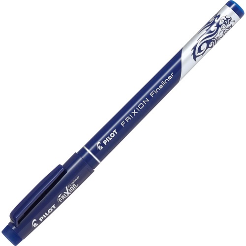 Pilot Frixion Fineliner - Fine Pen Point - Blue Water Based Ink - Rubber Tip - 1 Each - Felt-tip/Porous Point Pens - PILSWFFBE