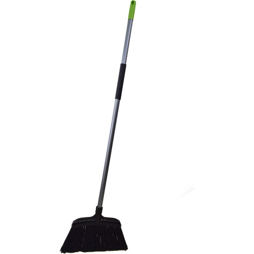 Globe Jumbo 16" Commercial Angle Broom - 1" (25.40 mm) Handle Diameter - 53" (1346.20 mm) Overall Length - Steel Handle - 1 Each