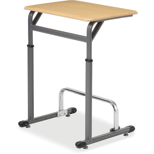 Integrity Cantilever Desk - Sugar Maple Rectangle, Laminated Top - Cantilever Base x 26" Table Top Width x 20" Table Top Depth - 42" Height - Student Desks - ALUCANTSD