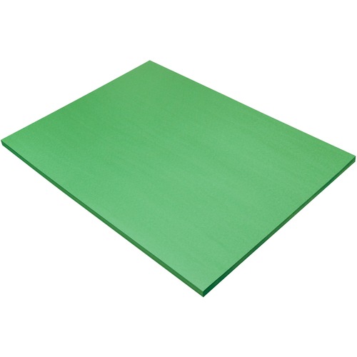 SunWorks Construction Paper - School Project, Art Project, Craft Project - 18" (457.20 mm)Width x 24" (609.60 mm)Length - 50 / Pack - Holiday Green - Groundwood
