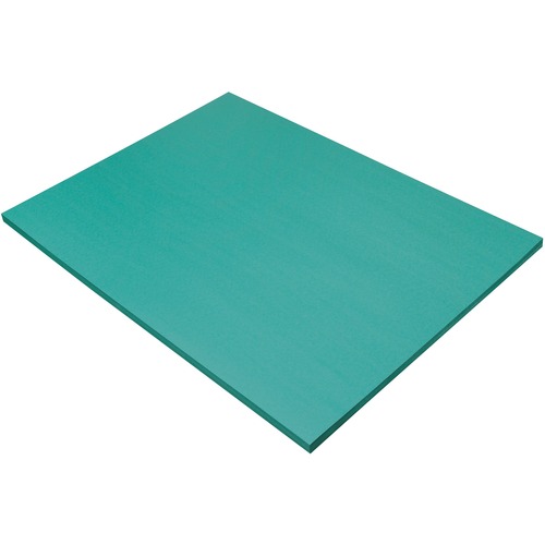 SunWorks Construction Paper - 18" x 24" - 50 Sheets - Turquoise