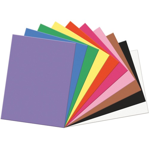 SunWorks Construction Paper - 18" x 24" - 50 Sheets - Assorted Colours - Construction Paper - BAYOC34738