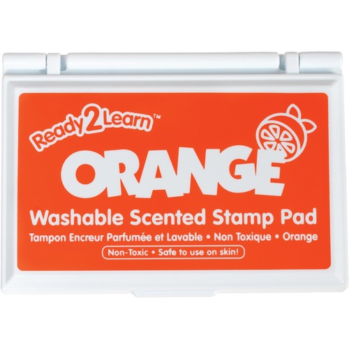 Ready2Learn Orange Scented Stamp Pad - 1 Each - Orange Ink - Stamps, Stamp Pads & Bingo Dabbers - CEI010