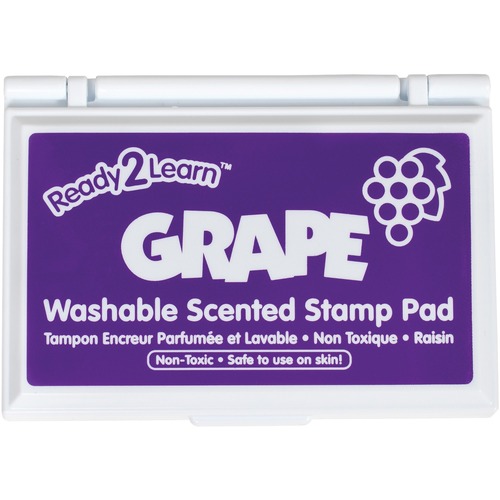 Ready2Learn Grape Scented Stamp Pad - 1 Each - Purple Ink - Stamps, Stamp Pads & Bingo Dabbers - CEI061