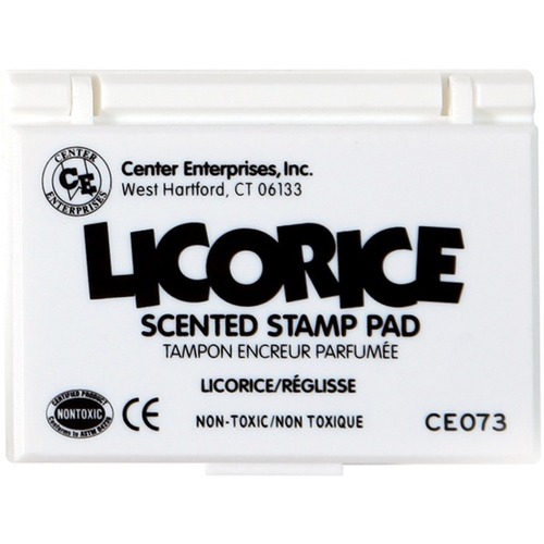 Center Enterprises Ready2Learn Scented Stamp Pad - 1 Each - 3.75" (95.25 mm) Width x 2.25" (57.15 mm) Length - Black Ink