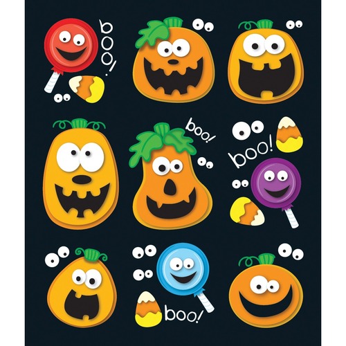 Carson Dellosa Education Halloween Prize Pack Stickers - Halloween, Fall/Autumn, Season, Holiday Theme/Subject - Acid-free, Lignin-free - 1" (25.4 mm) Height x 1" (25.4 mm) Width - 216 / Pack