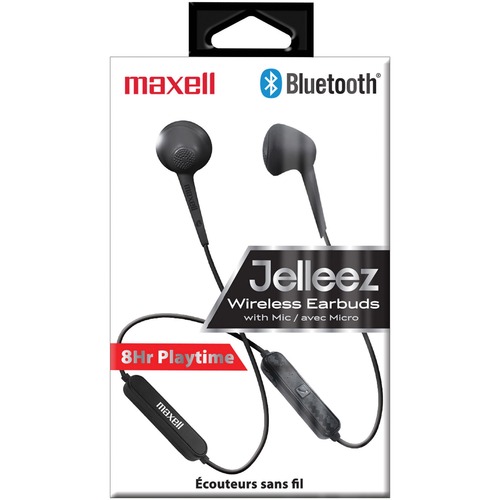 Maxell Jelleez Earset - Wireless - Bluetooth - Earbud - Black - Mobile Phone Headsets & Accessories - MAX198018