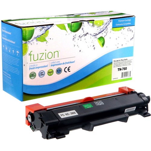 fuzion Toner Cartridge - Alternative for Brother TN760 - Black - Laser - 3000 Pages - 1 Each