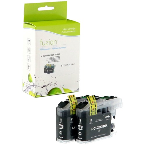 fuzion Ink Cartridge - Alternative for Brother LC203 - Black - Inkjet - High Yield - 550 Pages (Per Cartridge) - 1 Each