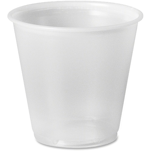 Solo 3.5 oz. Plastic Sampling Cups - 3.50 fl oz - 2500 / Carton - Translucent - Polystyrene - Medicine, Sample, Cold Drink