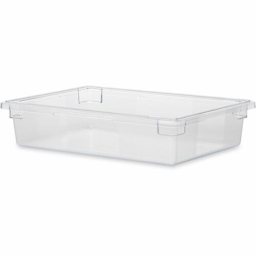 Rubbermaid Commercial 8.5-Gallon Food/Tote Boxes - Transporting, Storing - Dishwasher Safe - Clear - Plastic, Polycarbonate Body - 6 / Carton