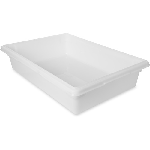 Rubbermaid Commercial 8.5-Galloon Food/Tote Boxes - Transporting, Storing - Dishwasher Safe - White - Plastic, Polyethylene Body - 6 / Carton