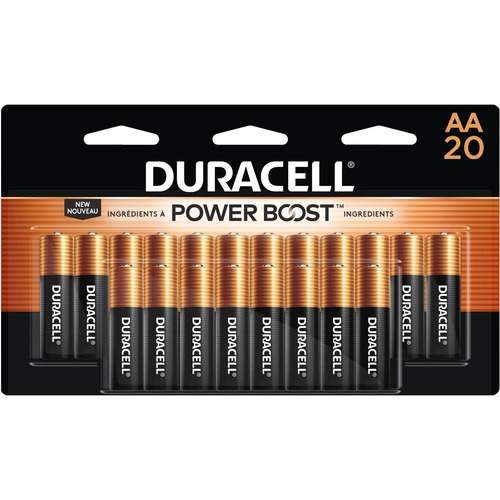 Duracell Coppertop Alkaline AA Battery 20-Packs - For Multipurpose - AA - 1.5 V DC - 12 / Carton