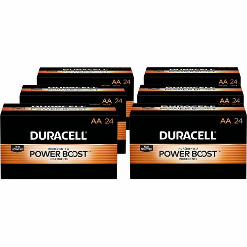 Duracell Coppertop Alkaline AA Battery Boxes of 24 - For Multipurpose - AA - 6 / Carton