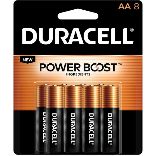 Duracell Coppertop Alkaline AA Battery 8-Packs - For Multipurpose - AA - 1.5 V DC - 384 / Carton
