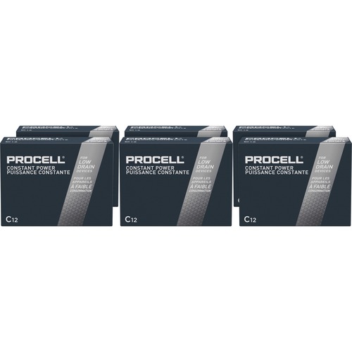 Duracell PROCELL Alkaline C Batteries - For General Purpose - C - Alkaline - 72 / Carton