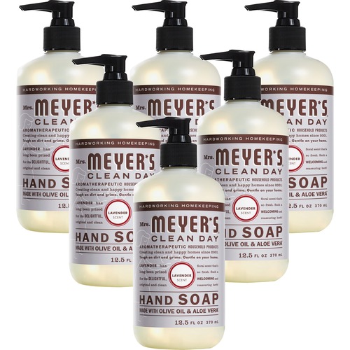 Mrs. Meyer's Hand Soap - Lavender Scent - 12.5 fl oz (369.7 mL) - Dirt Remover, Grime Remover - Hand - Multicolor - Paraben-free, Phthalate-free, Crue
