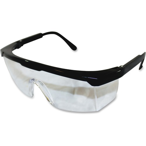 ProGuard Classic 801 Single Lens Safety Eyewear - Scratch Resistant, Adjustable Temple, High Visibility, Wraparound Lens, Comfortable - Universal Size - Ultraviolet, Impact, Eye Protection - Polycarbonate - 144 / Carton