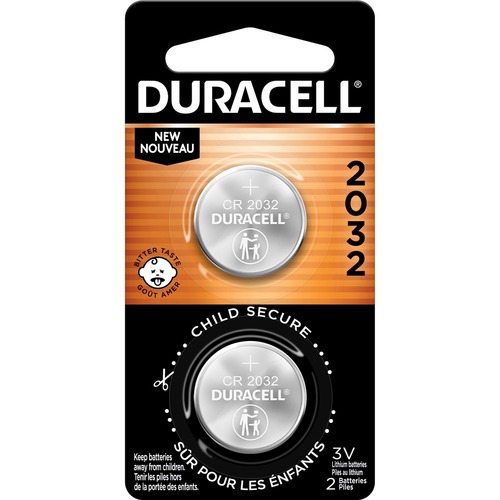 Duracell 2032 3V Lithium Battery - For Medical Equipment, Security Device, Health/Fitness Monitoring Equipment, Calculator, Watch, Keyfob Transmitter 