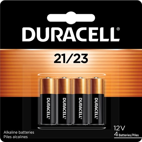 Duracell MN21/23 Alkaline Battery 4-Packs - For Car Alarm, Motion Detector, Garage Door Opener, Door Lock, Security Device, Keyfob Transmitter, GPS Device, Remote Control, Child Locator - 12 V DC - 36 / Carton
