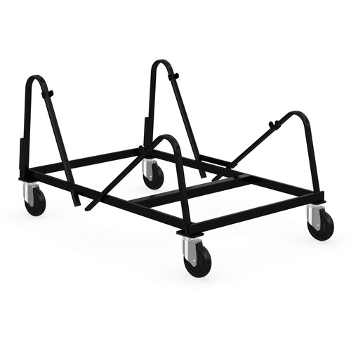 Global Duet Tables Dolly - 136.08 kg Capacity - 4 Casters - Steel - x 29.5" Width x 63" Depth x 38.5" Height - Black - 1 Each - Utility/Service Carts - GLBDTD20