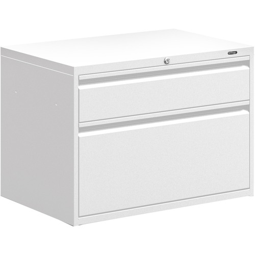 Offices To Go 1 1/2 High Lateral File - 2-Drawer - 30" x 19.3" x 21.3" - 2 x Box Drawer(s), File Drawer(s) - Material: Metal - Finish: Designer White