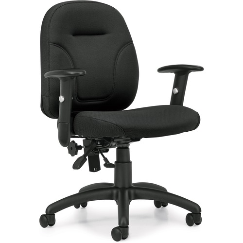 Offices To Go MVL2847F Task Chair - Echo Fabric Seat - Echo Fabric Back - 5-star Base - Yes - 1 Each - Task Chairs - GLBMVL2847FTC74