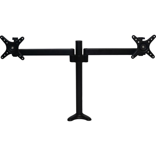 Victor Desk Mount for Monitor, Desk Mount - Black - 2 Display(s) Supported23" Screen Support - 13.61 kg Load Capacity - 1 Each
