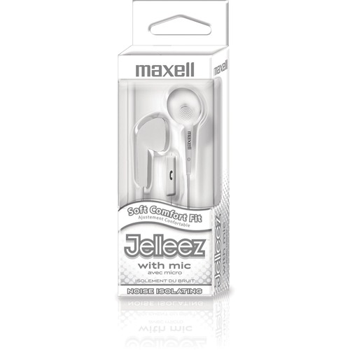 Maxell Earset - Stereo - Mini-phone (3.5mm) - Wired - Earbud - Binaural - In-ear - 3 ft Cable - White