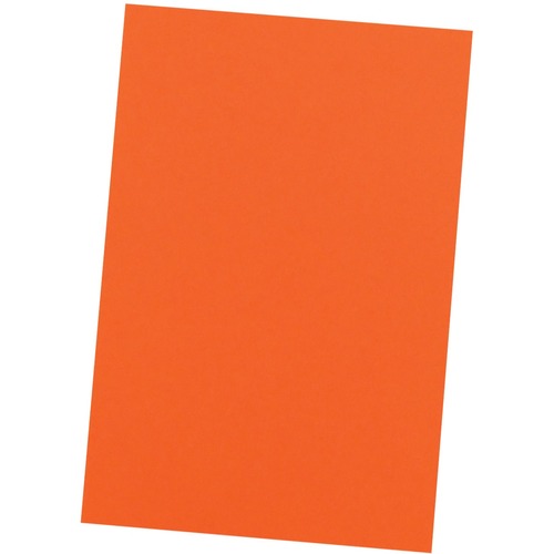 Bristol Board 2-ply, Orange, 22" x 28" - 1 Each - Bristol Board & Poster Board - NPP0248102