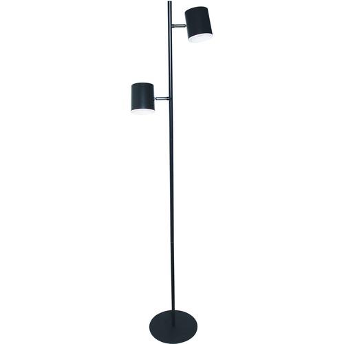 DAC Desk Lamp - 10 W LED Bulb - 900 lm Lumens - Metal - Desk Mountable, Floor-mountable - Black - for Desk