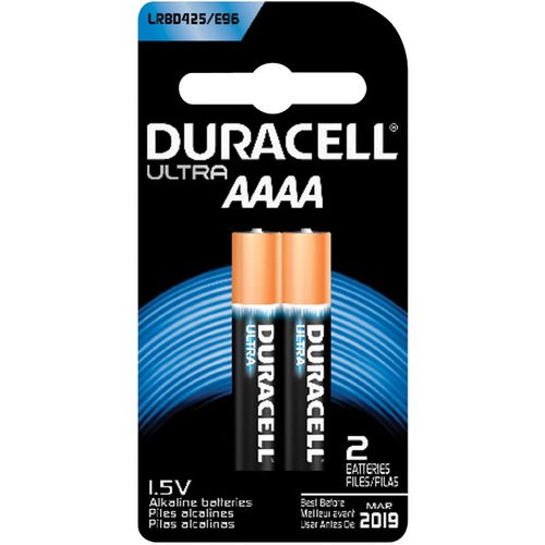 Duracell Plus ULTRA Battery - For PDA, Two-way Radio, Voice Recorder, Amplifier, LED Light - AAAA - 2 / Pack - AAAA Batteries - DURMX2500B2PK