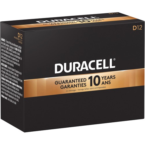 Duracell Plus CopperTop Battery - D - 12000 mAh - 1.5 V DC - 12 / Pack - D Batteries - DURMN1300BKD