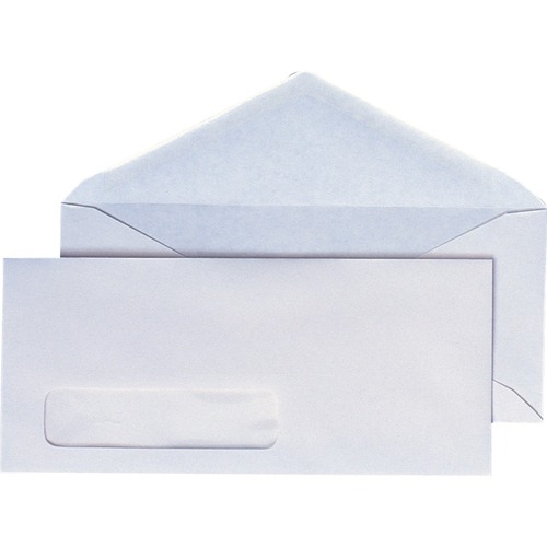 Supremex Envelope - Document - #10 - 9 1/2" Width x 4 1/8" Length - 24 lb - V-shaped Flap - Wove - 500 / Box - White