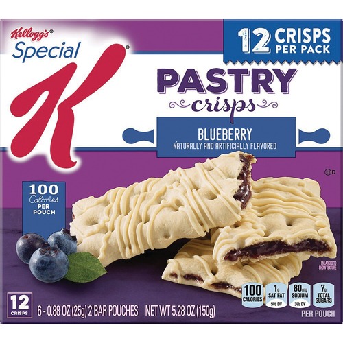 Special K Blueberry Flavour Fruit Crisps - No Artificial Flavor, No Artificial Color - Blueberry - 25 g - 12 / Box