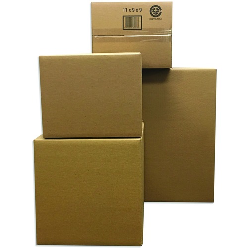 Spicers Shipping Case - External Dimensions: 10" Width x 7" Depth x 5" Height - Corrugated - Kraft - Recycled - 25 / Pack