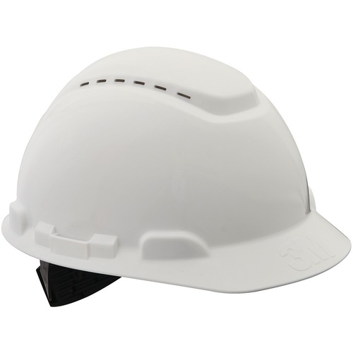 3M Professional Vented Hard Hat, CHH-V-R-W6-PS, Ratchet Adjustment, White - Adjustable Ratchet, Vented, Adjustable Height, Comfortable, Low Profile, Breathable, Durable, Lightweight, Adjustable, Ventilated - Sun, Head, Ultraviolet, Overhead Falling Object
