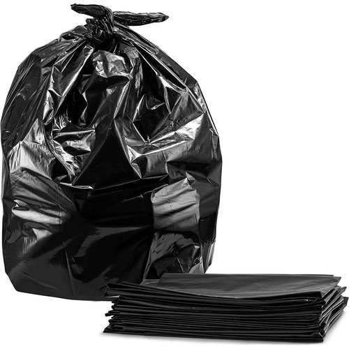 Ralston 2600 Trash Bag - 42" (1066.80 mm) Width x 48" (1219.20 mm) Length - Black - Plastic - 50/Carton - Industrial, Garbage - Trash Bags & Liners - RLS269701