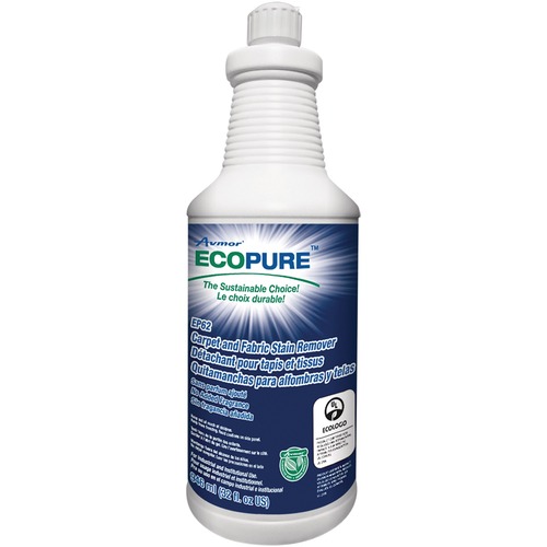 Ecopure EP62 Carpet and Fabric Stain Remover - Liquid - 32 fl oz (1 quart) - 1 Each