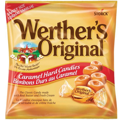 Werther's Original Caramel Hard Candies - Cream, Caramel - Individually Wrapped - 900 g - Candy & Gum - WRT07MI328