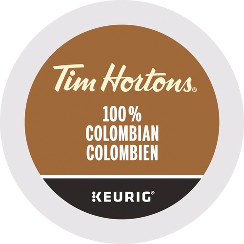 Tim Hortons Coffee K-Cup - Compatible with Keurig K-Cup Brewer - Arabica, Colombian - 24 / Box